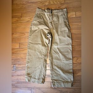 Everlane Organic Cotton Khaki Denim Jeans Women’s Size 16 High Rise Straight